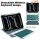 2in1 Set Bluetooth Tastatur in Weiß + Hülle für Apple iPad Pro 11 2024 M4 5. Generation 11 Zoll Case Schutzhülle Standfunktion Sleep and Wake