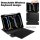 3in1 Bluetooth Tastatur (Weiß) + Maus (Weiß) + Cover für Apple iPad Pro 11 2024 M4 5. Generation 11 Zoll Case Schutz Hülle Tasche Keyboard