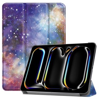 2in1 Set Tablet Hülle und Glas für Apple iPad Pro 13 2024 M4 Slim Case Etui mit Displayschutz Standfunktion und Auto Sleep/Wake Funktion