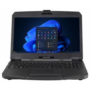 bluechip TRAVELline B15W59 *Outdoor* Intel® Core™ i5-1235U Prozessor / bis zu 4.40 GHz, Windows 11 Pro, 15.6" non-glare FHD Display, 16 GB DDR5, 500 GB NVMe SSD, Intel® WiFi 6E AX211 2×2, Bluetooth 5.3, Gigabit Ethernet, Intel® Iris® Xe Grafik, Thunderbo