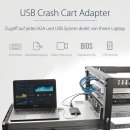 StarTech USB 2.0 KVM Konsole - Mobiler Laptop Crash Cart Adapter mit Datenübertragung und Videoaufnahme