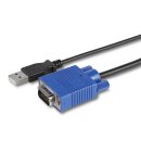 StarTech USB 2.0 KVM Konsole - Mobiler Laptop Crash Cart Adapter mit Datenübertragung und Videoaufnahme