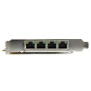 StarTech 4 Port Gigabit Power over Ethernet PCI Express Netzwerkkarte - PSE / PoE PCIe NIC - 4-fach (Quad)