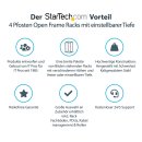 StarTech 12HE 4 Pfosten Open Frame Server Rack tiefenverstellbar mit Rollen / Nivellierfüße und Kabelverwaltung - Dell PowerEdge HP ProLiant ThinkServer (4POSTRACK12U)