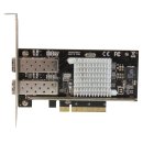 StarTech 2 Port 10G LWL Netzwerkkarte mit offenem SFP+ - PCIe, Intel Chip - 2-fach Glasfaser Ethernet Adapter mit Open SFP+