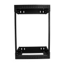 StarTech 15U 19 Zoll Wall Mount Network Rack, Adjustable Depth 12-20 Zoll 2 Post Open Frame Server Room Rack for AV/Data/ IT Communication/Computer Equipment/Switch with Cage Nuts & Screws - 15U Adjustable Rack (RK15WALLOA)