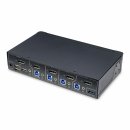 StarTech 4-Port DisplayPort KVM Switch, 4K 60Hz, TAA...