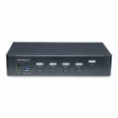 StarTech 4-Port DisplayPort KVM Switch, 4K 60Hz, TAA Compliant