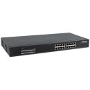 Intellinet 16-Port Gigabit Ethernet PoE+ Switch, 16 x PoE...