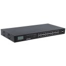 Intellinet 24-Port Gigabit Ethernet PoE+ Switch with 2 SFP Ports, LCD Display, IEEE 802.3at/af Power over Ethernet (PoE+/PoE)