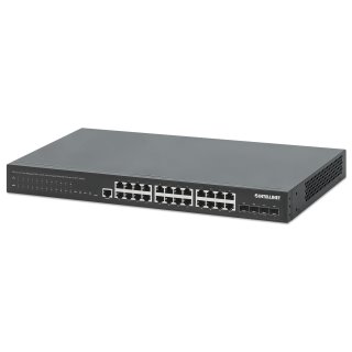 Intellinet 561846, Managed, L2+, Gigabit Ethernet (10/100/1000), Power over Ethernet (PoE), Rack-Einbau, 1U