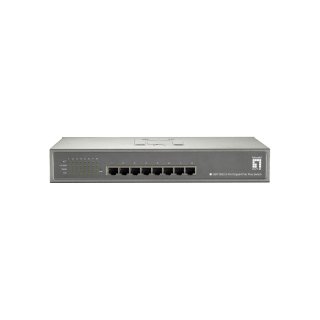 LevelOne GEP-0822 - Switch - unmanaged - 8 x 10/100/1000 (PoE+)