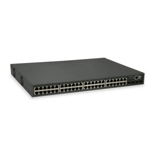 LevelOne 52-Port L3 Lite Managed Gigabit PoE Switch, 4 x 10GbE SFP+, 48 PoE-Ausgänge, 400W PoE-Leistungsbudget, Managed, L3, Gigabit Ethernet (10/100/1000), Power over Ethernet (PoE), Rack-Einbau