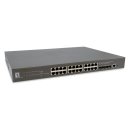 LevelOne Switch 24x GE GTP-2871 4x10GSFP+19" 400W...