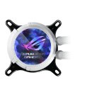 ASUS ROG STRIX LC III 360 ARGB LCD - White Edition - Prozessor-Flüssigkeitskühlsystem - (für: AM4, LGA1200, LGA1700, AM5, LGA115x Socket)