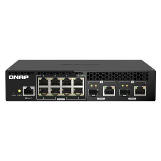 QNAP QSW-M2108R-2C - Switch - managed - 8 x 2.5GBase-T + 2 x combo 10 Gigabit SFP+/RJ-45