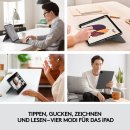 Logitech Combo Touch - Tastatur und Foliohülle - mit Trackpad - hintergrundbeleuchtet - Apple Smart connector - QWERTZ - Schweiz - Oxford Gray - für Apple 12.9-inch iPad Pro (5. Generation)