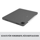 Logitech Combo Touch - Tastatur und Foliohülle - mit Trackpad - hintergrundbeleuchtet - Apple Smart connector - QWERTZ - Schweiz - Oxford Gray - für Apple 12.9-inch iPad Pro (5. Generation)