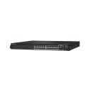 DELL Powerswitch N2224X-ON 24x1 2.5G 4x25G 2x40G Stacking 1xAC PSU IO PS airflow OS6