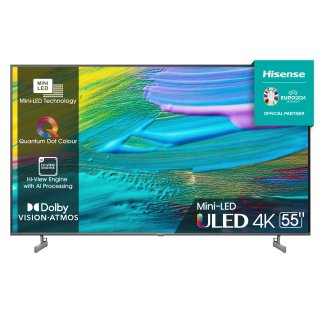 Hisense 55U6KQ - 139 cm (55 Zoll) Diagonalklasse U6KQ Series LCD-TV mit LED-Hintergrundbeleuchtung - QLED - Smart TV - VIDAA - 4K UHD (2160p)