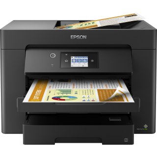 Epson WorkForce WF-7830DTWF - Multifunktionsdrucker - Farbe - Tintenstrahl - A3 (297 x 420 mm) (Original) - A3 (Medien) - bis zu 25 Seiten/Min. (Drucken) - 500 Blatt - 33.6 Kbps - USB 2.0, LAN, Wi-Fi(n)