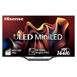 Hisense 55U7NQ - 139 cm (55 Zoll) Diagonalklasse U7NQ Series LCD-TV mit LED-Hintergrundbeleuchtung - ULED Mini LED - Smart TV - VIDAA - 4K UHD (2160p)