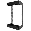 StarTech.com 18HE Netzwerkschrank 19 Zoll für Wandmontage - Einstellbare Tiefe 30 - 50 cm - 2 Pfosten Open Frame Serverschrank/Wandrack/Server rack - Käfigmuttern & Schrauben (RACK-18U-20-WALL-OA)