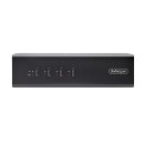 StarTech 4-Port Dual-Monitor DisplayPort KVM Switch, 4K 60Hz, 2x USB 5Gbps Hub Ports, 2x USB 2.0 HID Ports, Hotkey and Push-Button Switching, TAA Compliant - 3.5mm Audio, HDCP (P4DD46A2-KVM-SWITCH)