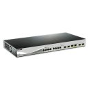 D-Link DXS 1210-12TC - Switch - Smart - 8 x 10GBase-T + 2 x combo 10 Gigabit SFP+/RJ-45 + 2 x SFP+