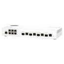 QNAP QSW-M2106-4C - Switch - managed - 6 x 2.5GBase-T + 4 x combo 10 Gigabit SFP+/RJ-45