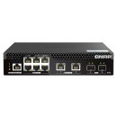 QNAP Switch - halbe Breite - managed - 10 x 2.5GBase-T + 2 x 10 Gigabit SFP+ + 6 x 2.5GBase-T + 2 x 10 Gigabit Ethernet - PoE++ (310 W)