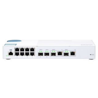 QNAP QSW-M408-2C - Switch - managed - 2 x 10 Gigabit SFP+ + 2 x C 10 G-Bit SFP+ + 8 x 10/100/1000