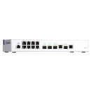 QNAP QSW-M408-2C - Switch - managed - 2 x 10 Gigabit SFP+ + 2 x C 10 G-Bit SFP+ + 8 x 10/100/1000