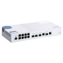 QNAP QSW-M408-2C - Switch - managed - 2 x 10 Gigabit SFP+ + 2 x C 10 G-Bit SFP+ + 8 x 10/100/1000