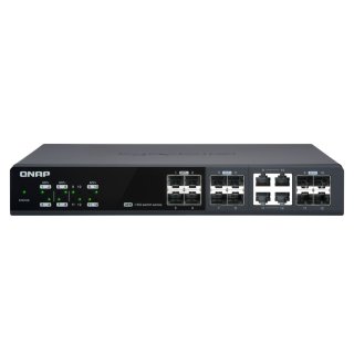 QNAP QSW-M1204-4C - Switch - managed - 8 x 10 Gigabit SFP+ + 4 x combo 10 Gigabit SFP+/RJ-45