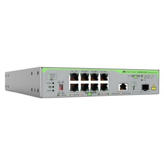 Allied Telesis CentreCOM AT-GS910/10XST - Switch - unmanaged - 8 x 10/100/1000 + 1 x 100/1000/2,5 G/5 G/10 G (Uplink) + 1 x 1 Gigabit/10 Gigabit SFP+ (Uplink) - an Rack montierbar