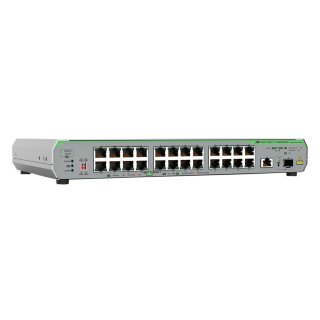 Allied Telesis CentreCOM AT-GS910/26XST - Switch - unmanaged - 24 x 10/100/1000 + 1 x 100/1000/2,5 G/5 G/10 G (Uplink) + 1 x 1 Gigabit/10 Gigabit SFP+ (Uplink) - an Rack montierbar