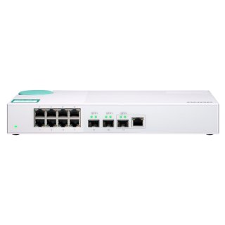 QNAP QSW-308-1C - Switch - unmanaged - 2 x 10 Gigabit SFP+ + 1 x C 10 G-Bit SFP+ + 8 x 10/100/1000