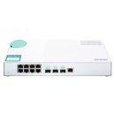 QNAP QSW-308-1C - Switch - unmanaged - 2 x 10 Gigabit SFP+ + 1 x C 10 G-Bit SFP+ + 8 x 10/100/1000