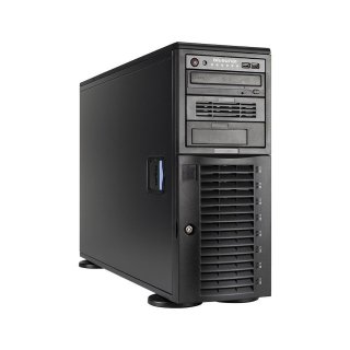 bluechip SERVERline T50306s Tower, 2 × AMD EPYC™ 7313 Prozessor / 3.00 GHz, 32 GB DDR4, 2 x 480 GB SSD, Avago 9560-8i, 2 x 10 Gigabit Ethernet, DVD±RW