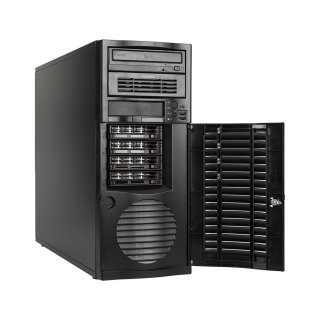 bluechip SERVERline T30327a Tower, Intel® Xeon® E-2324G Prozessor / 3.10 GHz, 16 GB DDR4, 2 x 960 GB SSD, 2 x Gigabit Ethernet, DVD±RW