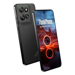 Motorola ThinkPhone 25 - 5G Smartphone - Dual-SIM - RAM 8 GB / Interner Speicher 256 GB - pOLED-Display - 6.36" - 2670 x 1220 Pixel (120 Hz) - Triple-Kamera 50 MP, 13 MP, 10 MP - front camera 32 MP - Carbon Black