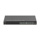 Netgear AV Line M4350-24X4V - Switch - L3 - managed - 24 x 100/1000/2.5G/5G/10GBase-T (PoE+)