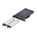 StarTech Dual-Bay M.2 NVMe SSD Removable Mobile Rack for PCIe x8 Slot - Schnittstellenadapter - M.2 - M.2 NVMe Card / PCIe (NVMe)