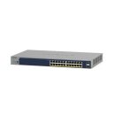 NETGEAR Smart GS724TPP - Switch - L3 Lite - Smart - 24 x 10/100/1000 (PoE+) + 2 x Gigabit SFP - Desktop, an Rack montierbar - PoE+ (380 W)