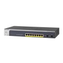 8-Port PoE+ Gigabit Ethernet Smart Managed Switch mit 2...