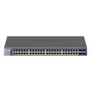 NETGEAR Smart GS752TXP - V3 - Switch - L3 Lite - Smart - 48 x 10/100/1000 (PoE+) + 4 x SFP+ - Desktop, an Rack montierbar - PoE+ (380 W)