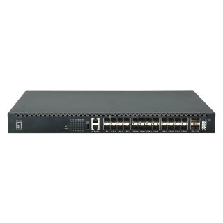 LevelOne Switch 26x GE XQS-3126 2x40/100GbE 19" 185W 24xPoE