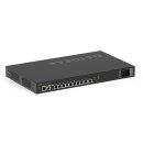 NETGEAR AV Line M4250-10G2XF-PoE++ - Switch - L3 - managed - 10 x 10/100/1000 (8 PoE++) + 2 x 10 Gigabit SFP+ - Seite-zu-Seite-Luftstrom - an Rack montierbar - PoE++ (720 W)