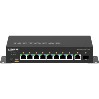 NETGEAR AV Line M4250-9G1F-PoE+ - Switch - L3 - managed - 8 x 10/100/1000 (8 PoE+) + 1 x 10/100/1000 + 1 x Gigabit SFP - Seite-zu-Seite-Luftstrom - an Rack montierbar - PoE+ (110 W)